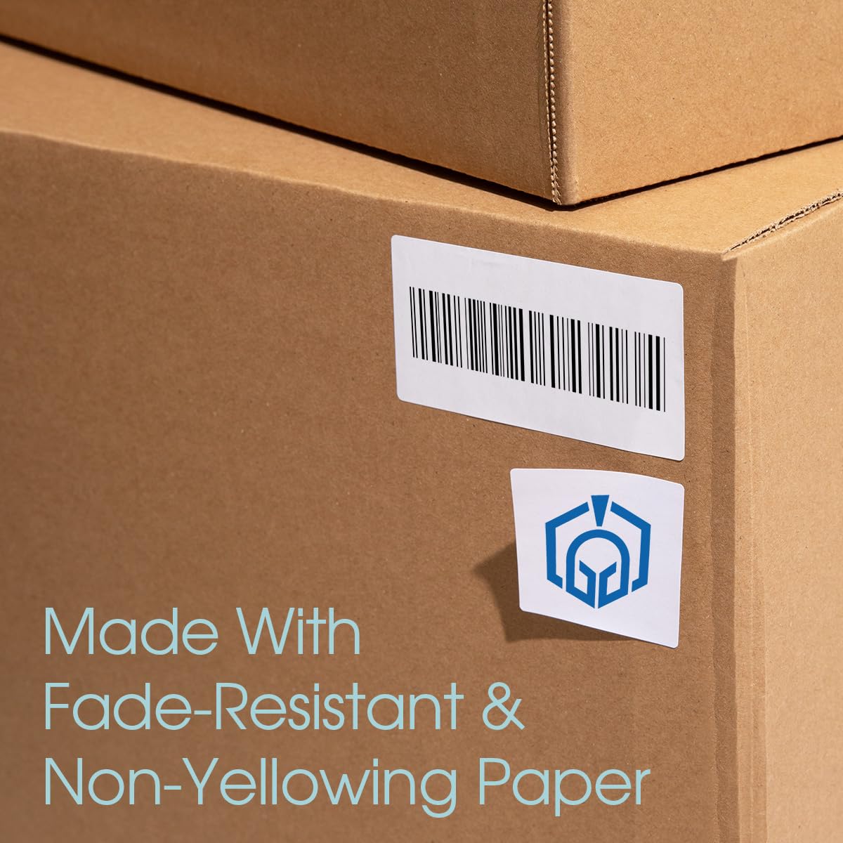 1 3/4" X 1/2" Matte White Return Address Labels Compatible with Inkjet and Laser Printers - 100 Sheets, 8000 Small Printable Stickers for Mailing and Barcodes - Spartan Industrial Template R002