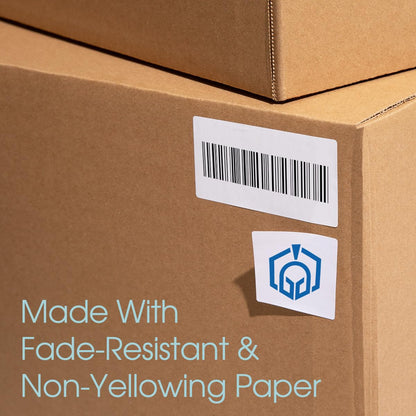 1 3/4" X 1/2" Matte White Return Address Labels Compatible with Inkjet and Laser Printers - 100 Sheets, 8000 Small Printable Stickers for Mailing and Barcodes - Spartan Industrial Template R002