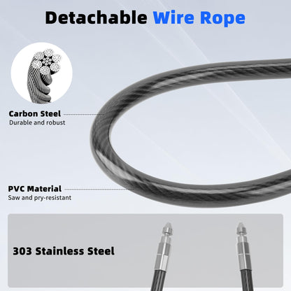 AMMIY Key Lock Box,Portable Waterproof Lockbox with Removable Shackl, Wall-Mounted Key Storage Box, 4-Digit Combination Key Storage Lockbox for Home,Office,Garage, Airbnb,Apartment (BLACK)