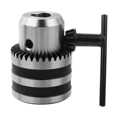 Abuff 1/32"- 5/8" Heavy Duty Drill Chuck Set, Silver Drill Chuck Adapter with Chuck Key MT2 Shank, Drill Press Chuck for Milling Machine