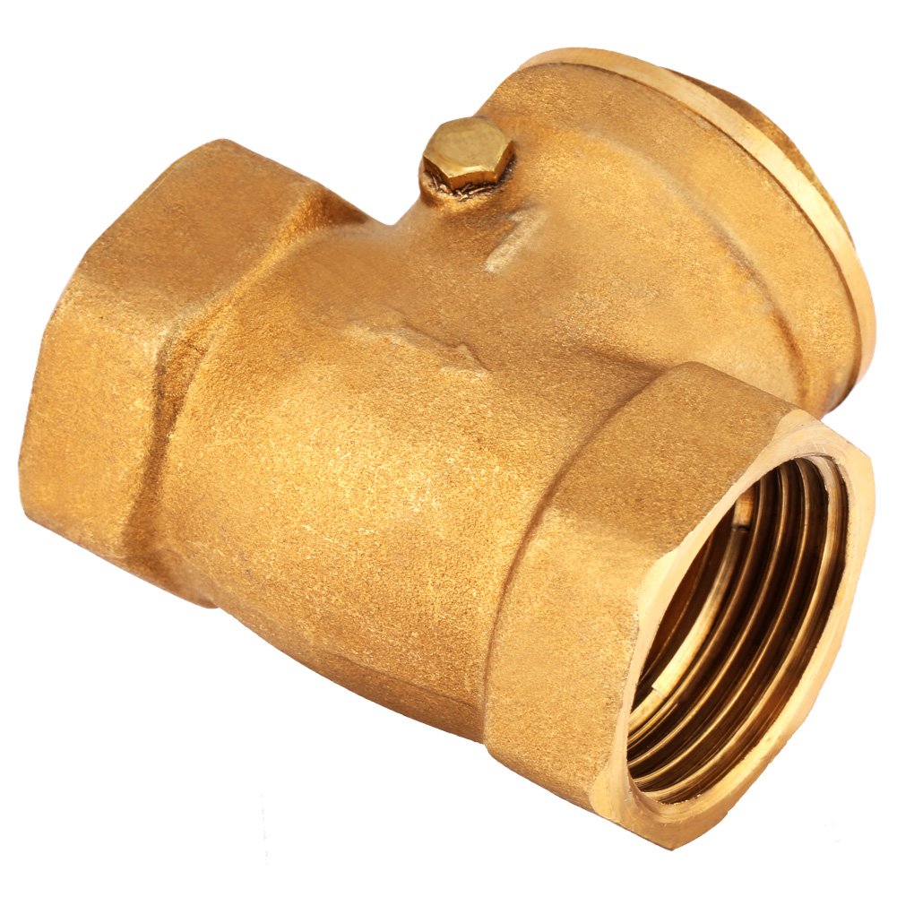 1" Swing Check Valve DN25 Female Thread Brass Non-Return Swing Check Valve 232PSI Prevent Water Backflow