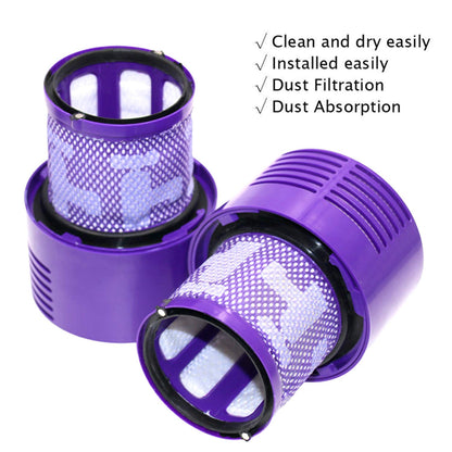 BlumWay 2 Pack Filter Replacement for Dyson Cyclone V10 Absolute Animal Motorhead Total Clean, Dyson V10 Filter Parts HEPA Pre Filter Replaces Part # 969082-01