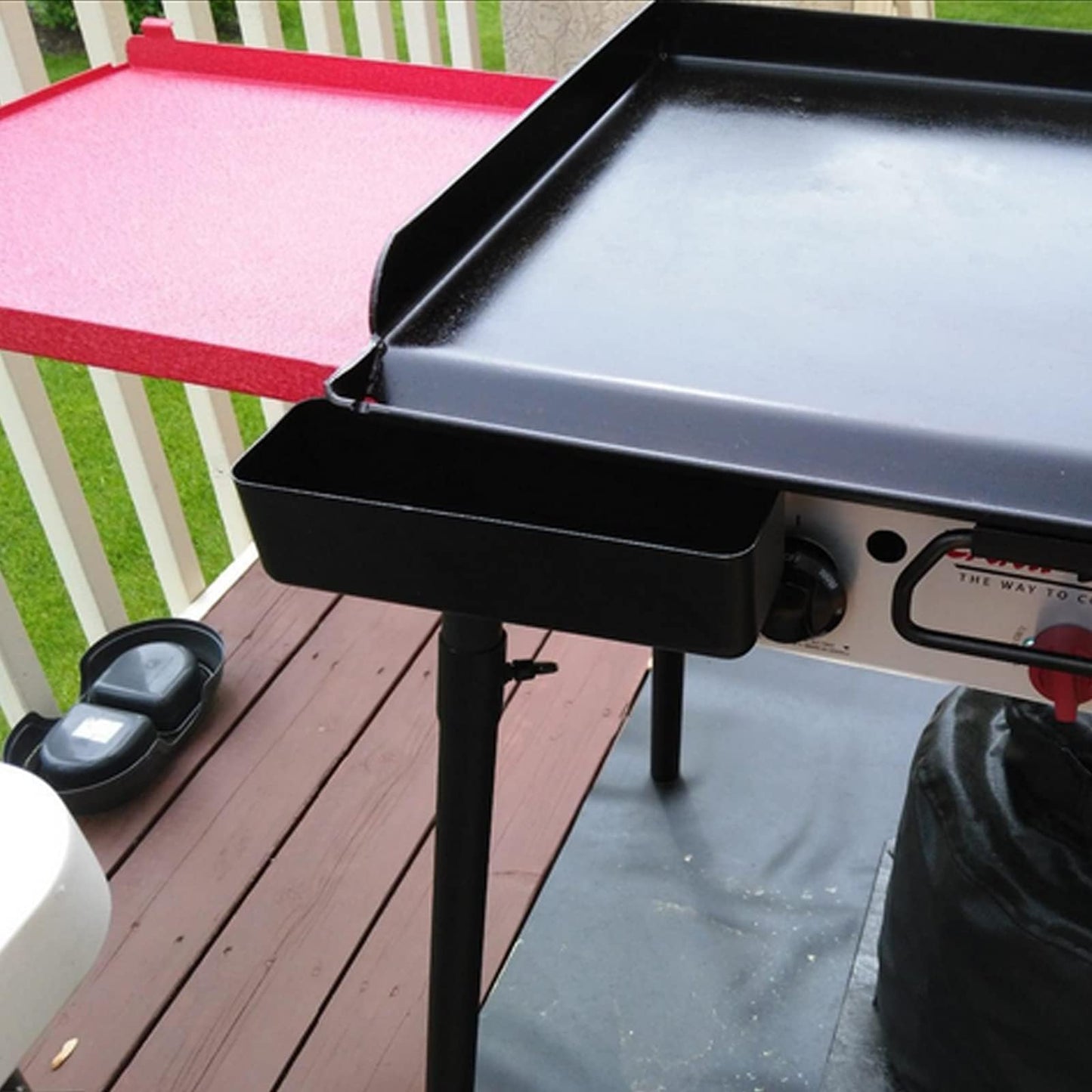 BBQration Grease Cup and Disposable Aluminum Foil Drip Pan Kit for Camp Chef Professional Portable Grill Fits Camp Chef Stove Griddles SG14, SG30, SG60, SG90, SG100, Catch Pan Holder, 24 oz