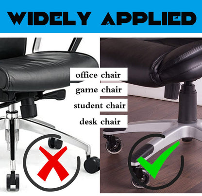 3 inch Office Chair Wheels, 11x22mm Chair Caster Wheels, Set of 5 Heavy Duty Office Chair casters for Hardwood Floors and Carpet, Fits 98% (Not Compatible with IKEA Chairs)