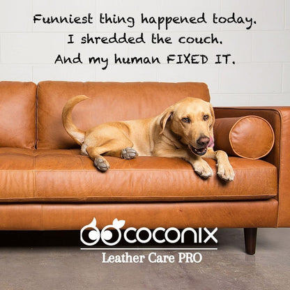 Coconix Leather & Vinyl Repair Kit | Fix Tears, Holes, Scratches, and Peeling on Leather and Vinyl Furniture, Car Seats, and Jackets | Easy Application with Customizable Colors