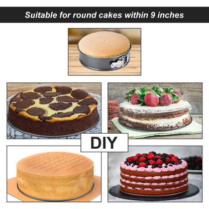 9" Non-Stick Cheesecake Pan, Springform Cake Pans Leakproof Round Cake Pan,Removable Bottom Quick Release Latch Moulds for Birthday Cake