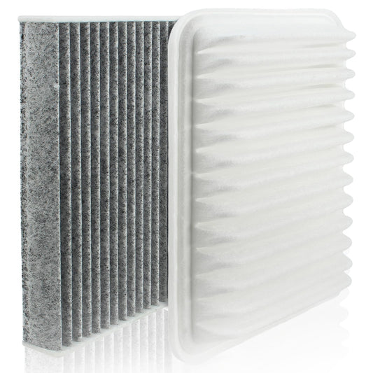 CARBBIA 17801-0T020 17801-0T030 Engine & Cabin Air Filter Replacement Compatible with Toyota Corolla 2009-2019 Compatible with Matrix 2009-2014 17801-21050 AF5655 C25851 87139-06040 AF4015