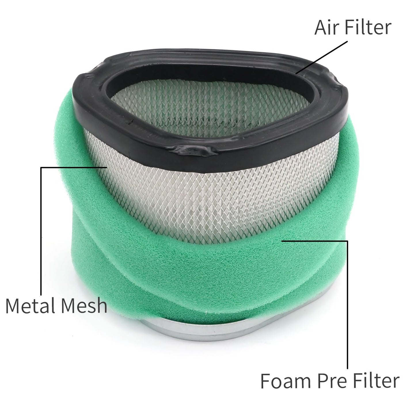SYOWADA 12 083 05 Air Filter Kit Replacement For John Deere LT133 LT155 LTR155 LX173, 792105 Air Filter Oil Filter Replacement For Kohler CV11 CV12.5 CV13 CV14 CV15 CV16 Engine