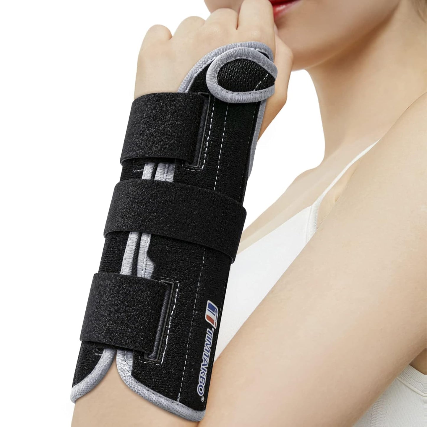 Carpal Tunnel Wrist Brace for Women Men, Wrist Splint Night Support with Adjustable Straps, Wrist Support for Carpal Tunnel Syndromes, Sprained Wrist, Arthritis, Tendonitis, Left Hand, S