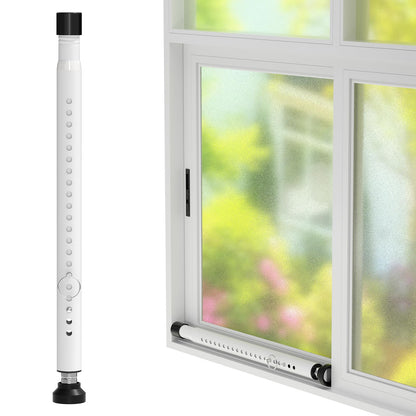 Window Security Bar, 16 to 51Inch Adjustable Sliding Door Lock Bar- Dual Use-Patio Sliding Door Security Bar or Window Security Lock, Child Proof Window Security Bars Window Stopper