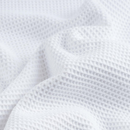 POLYTE 380 GSM Microfiber Oversize Quick Dry Lint Free Bath Towel, 60 x 30 in, Set of 2 (Waffle Weave)