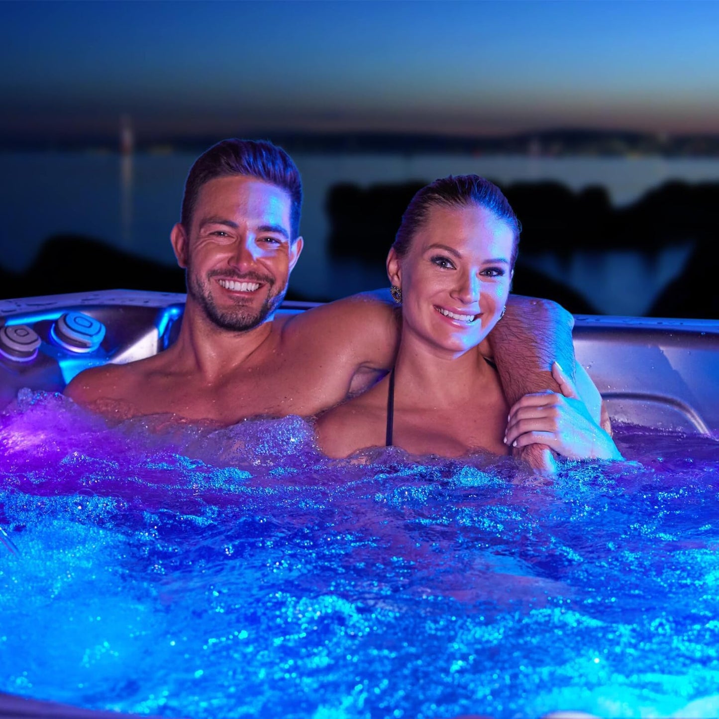 Creatrek Pool Lights, RGB Color Changing Pool Lights Above Ground for Camping Buckets Garden Vases Bowls Fish Tank Fountain Bathtubs 4Pack