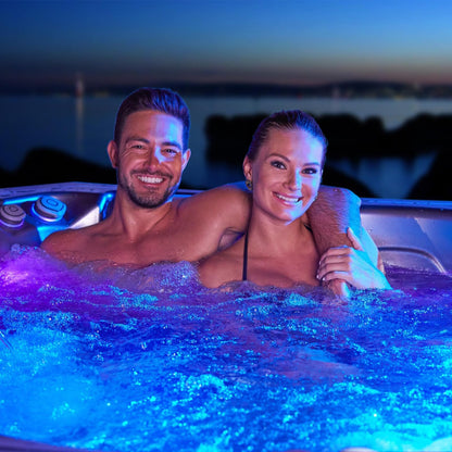 Creatrek Pool Lights, RGB Color Changing Pool Lights Above Ground for Camping Buckets Garden Vases Bowls Fish Tank Fountain Bathtubs 4Pack