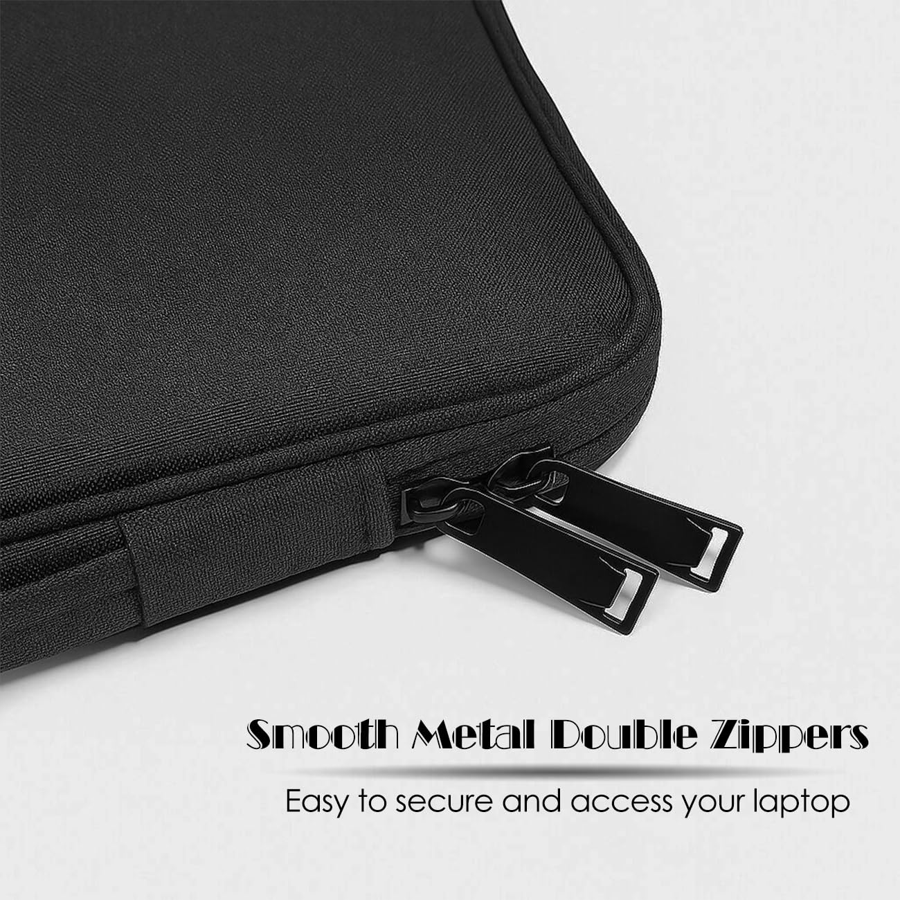 ProElife 13-Inch Laptop Sleeve Case for 2025-2018 MacBook Air 13.6 inch/Pro 13.3 inch M4 M3 M2 (A3240/A2338) Accessory Traveling Carrying Canvas Bag Cover Simple Case (Black)