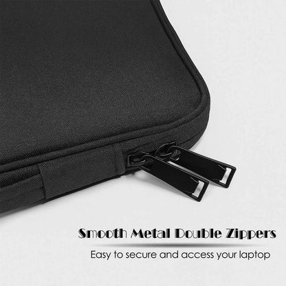 ProElife 13-Inch Laptop Sleeve Case for 2025-2018 MacBook Air 13.6 inch/Pro 13.3 inch M4 M3 M2 (A3240/A2338) Accessory Traveling Carrying Canvas Bag Cover Simple Case (Black)