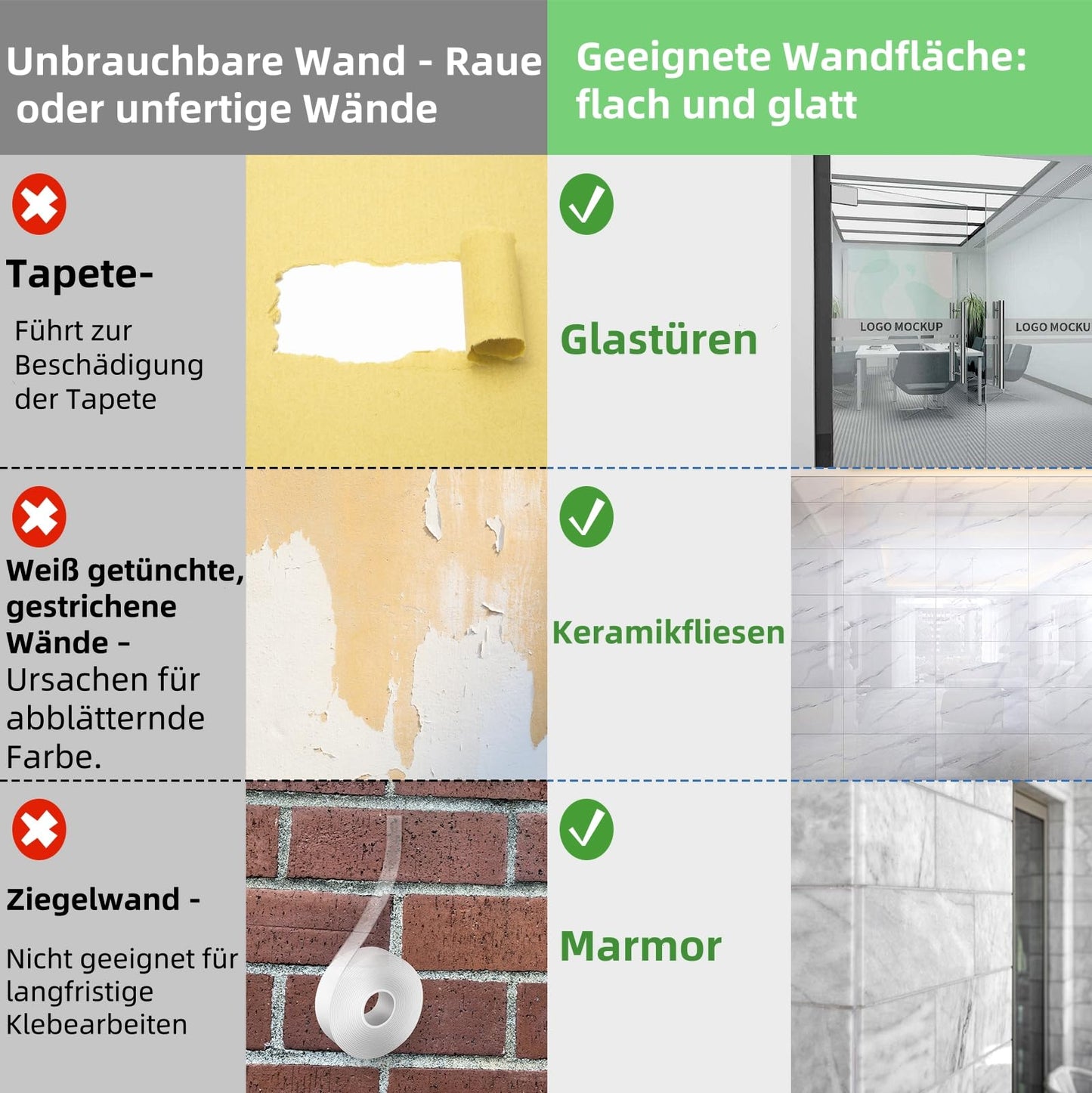 HIZOVSEM Wide Packing Tape Heavy Duty 2 inch, 6 Packs Refill Rolls for Sealing Packing, Carton Sealing Moving Boxes and Shipping, 6 Rolls x 80 Yards, in Total 480 Yards