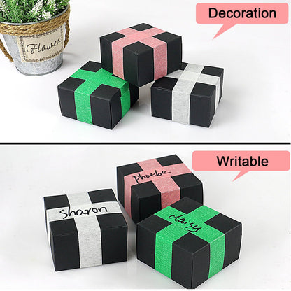 BOMEI PACK Pink Painters Tape 24mm x 55yds, 6Rolls Masking Tape for General Painting