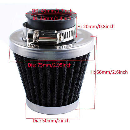 PZ19 Carburetor Compatible with Taotao ATV 125cc 50cc 70cc 90cc 100cc 110cc Dirt Pit Bike Scooter Moped Go karts CRF with 35mm Air Filter