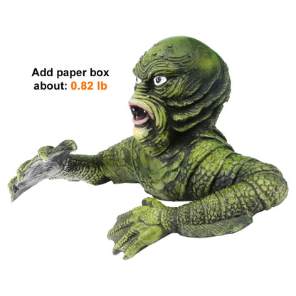 Black Lagoon Creature Figure Lizard Man Figurines Universal Monsters Wall Mount Decoration Statue Home Garden Decor