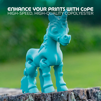 Polymaker Panchroma CoPE 3D Printer Filament, Polymaker Teal 3D Printing Filament 1.75mm 1kg, Prints Better Than PLA, Enables High Speed Printing, Compatible with Most 3D Printer, Polymaker Teal