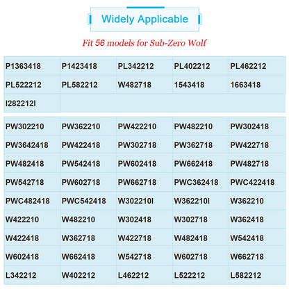 YMDparts Wolf Range Hood Knob Replacement 811195 805328 KIP5D44 5D44 B002MFNQ34 Ventilation Hood Knob for Sub-Zero Wolf (3 Pack)