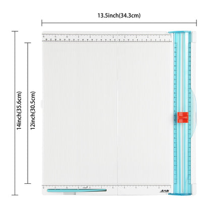 ArtAt 12"x12" Paper Trimmer & Scoring Board - Precise Cutting & Scoring Tool for DIY Crafts, Cards, Envelopes, Scrapbooking & More