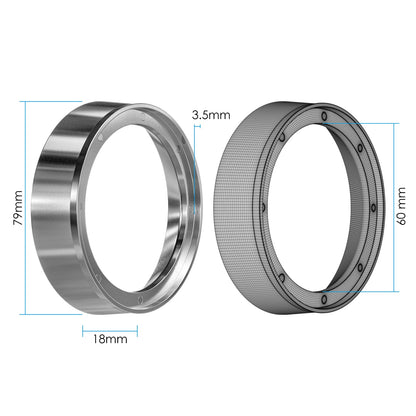 58mm Magnetic Dosing Funnel V2, MATOW Stainless Steel Espresso Dosing Ring with 8 Magnets Compatible with All 58mm Portafilter