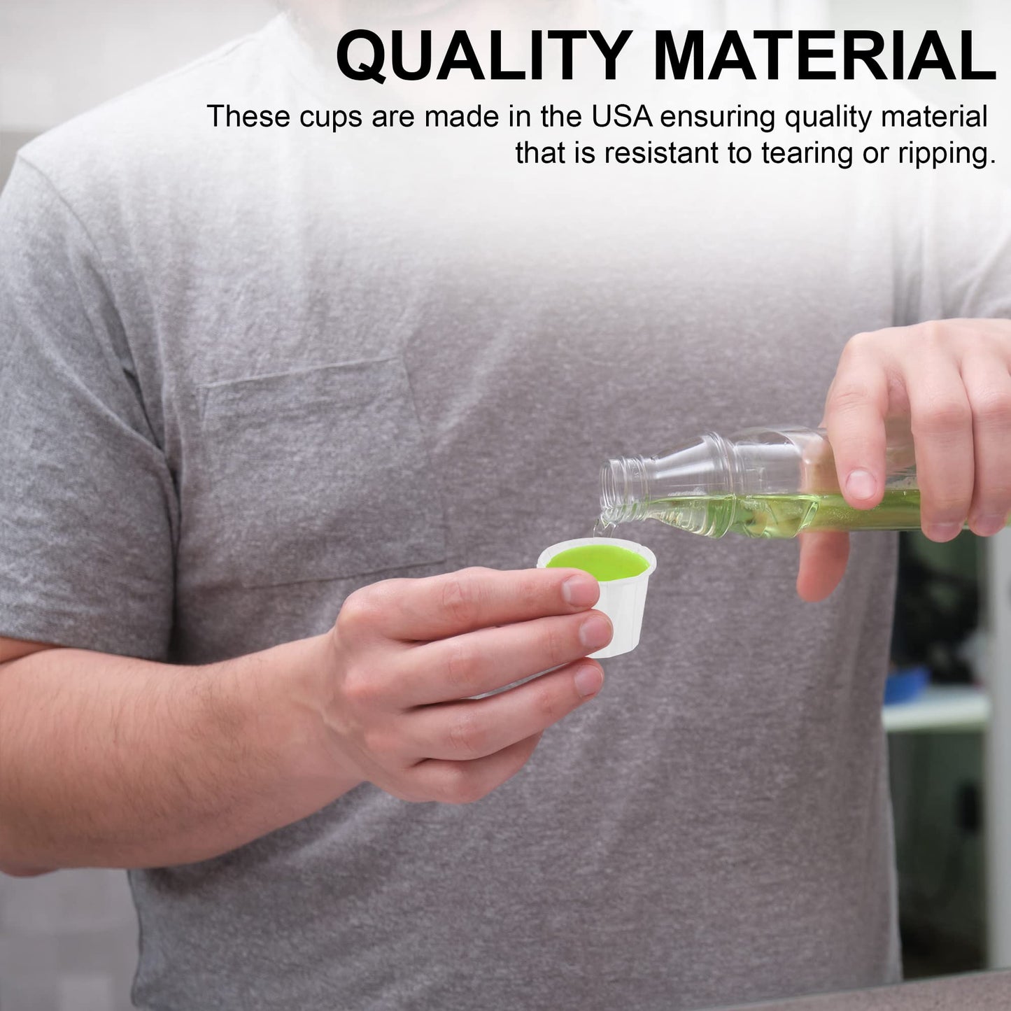 MT Products Individual Paper Portion Cups 1 oz. - Disposable Souffle Cups (Pack of 350) - Made in The USA