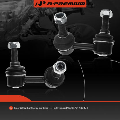 A-Premium 2 x Front Sway Bar Links Stabilizer Bar Links, Compatible with Nissan Frontier 2005-2019, Pathfinder 2005-2012, Xterra 2005-2015, Suzuki Equator 2009-2012