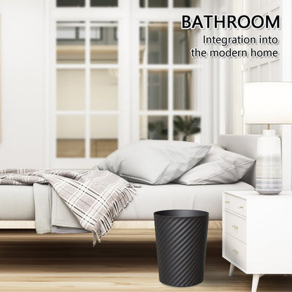 Bathroom Garbage Can 3 Pack 6.8L/1.8 Gallon Small Garbage Can, Round Plastic Trash Can, Slim Waste Basket for Bedroom, Bathroom, Kitchen, Living Room, Office, Car, RV, Fits Under Sink