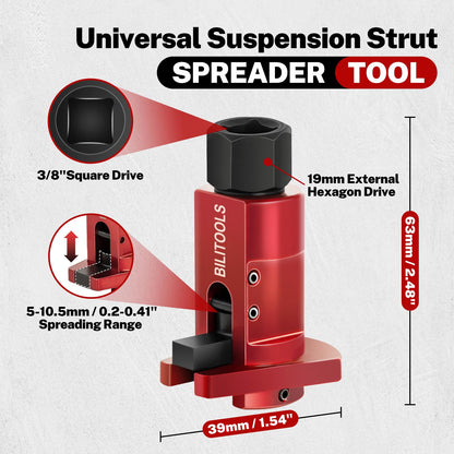 BILITOOLS Strut Spreader Tool, Universal Suspension Strut Spreader Tool, Knuckle Spreader Hub Steering Spindle Spreader 5.0 – 10.5 mm, Compatible with Audi BMW VW Mini Ford More