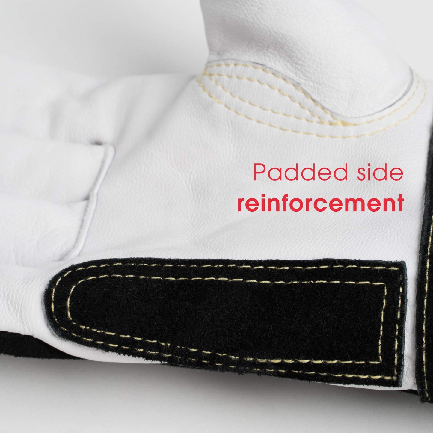 YESWELDER Premium Goatskin TIG Welding Gloves | Top Grain Leather | High Dexterity |True- Fit-L