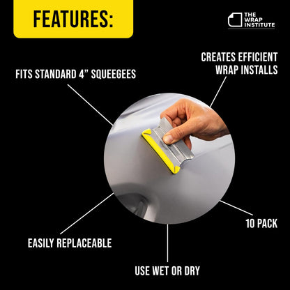 The Wrap Institute - Banana Buffer - for Wet or Dry Vinyl/PPF Applications - 10 Pack