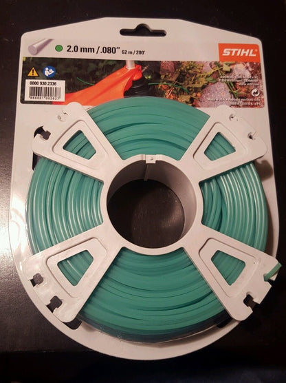 Stihl 000 930 2336 Round Strimmer Line 2.0 mm Green