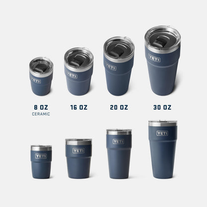 YETI Rambler 8 oz Insulated Coffee Mug with Lid - Stackable Double-Wall Vacuum Insulated Coffee Cup - DuraSip Ceramic Lining - Barista-Friendly Design - Stainless Steel - Dishwasher Safe, Venom