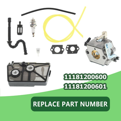 ALL-CARB Carburetor Replacement for Stihl 028 028AV Super Chainsaw with Air Filter Kit HU-40D WT-16B