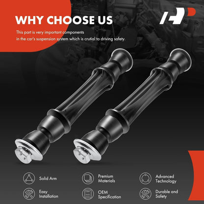 A-Premium 2Pcs Front Sway Bar Links Stabilizer Bar Links, Compatible with Chevrolet & GMC & Cadillac - 2004-2019 - Silverado 1500 Sierra 1500 Tahoe Suburban 1500 Avalanche Yukon Escalade