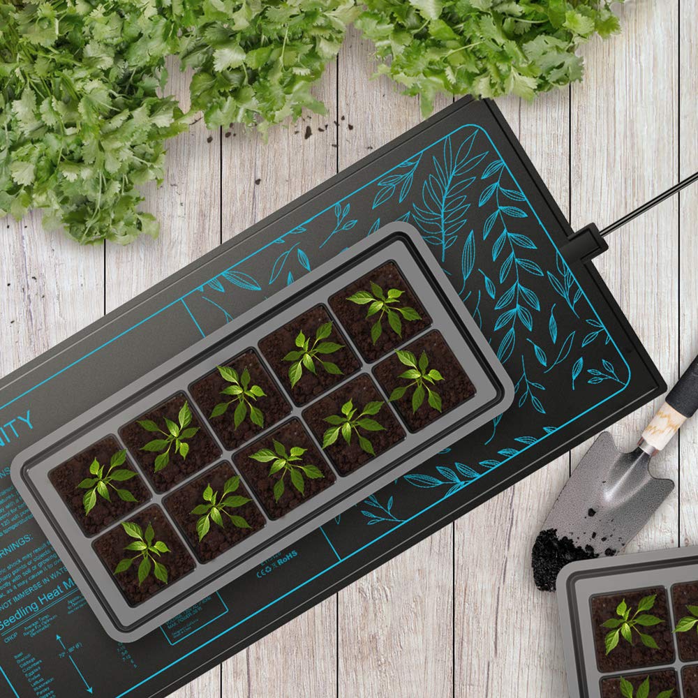 AC Infinity SUNCORE A1, Waterproof Seedling Heat Mat 3" x 20" MET & UL-Certified Heating Pad for Indoor Gardening, Hydroponics, Germination, Cloning