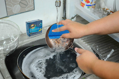 Cleaning Scrub Sponge by Scrub-it - Non-Scratch - Scrubbing Dish Sponges Use for Kitchens, Bathroom & More - 24 Pack