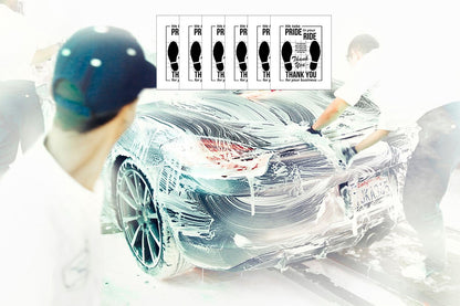 White Car Paper Floor Mats,50Pcs Vehicles Disposable Floor Pads,Temporary Cars Floor Protector,Automotive Mat Covers Protector,Detailing Detail Wash,Temporary Sticky 16x20inch