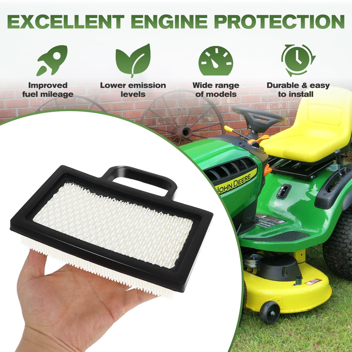 499486S 698754 Air Filter Cartridge Pre-Filter 492932S Oil Fuel Filter Kit for John dee-re GY20575 D140 D130 LA120 LA130 LA135 LA150 Z425 X165 L118 L111 125 Mower Briggs 18-26 HP Intek V-Twins Engines