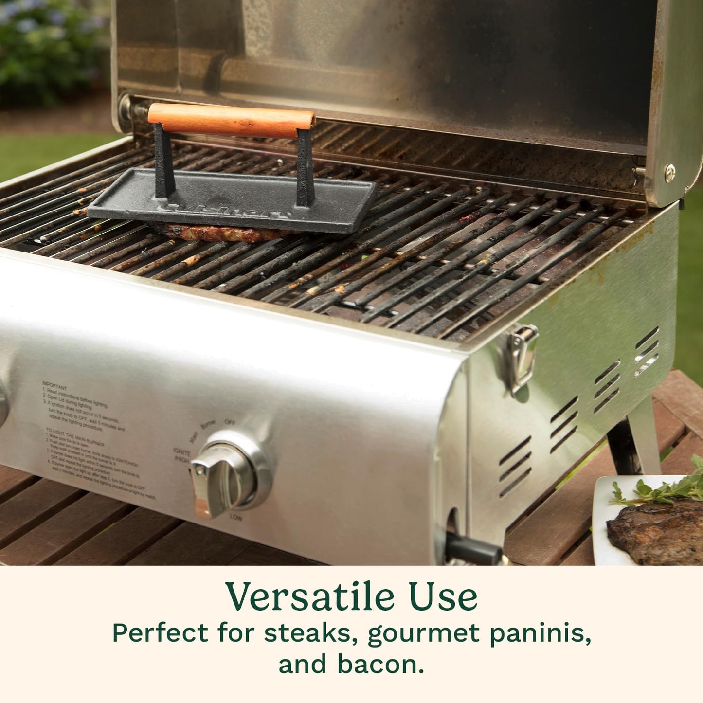 Cuisinart CGPR-221 Cast Iron Grill Press