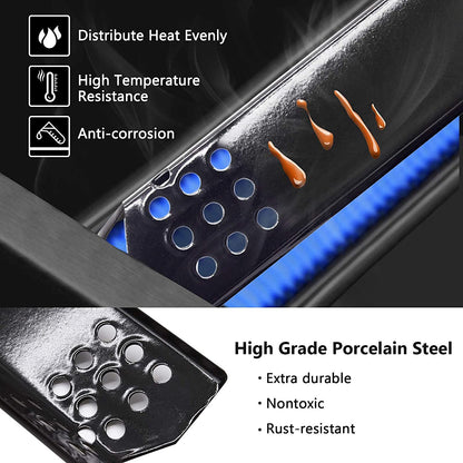 Criditpid Barbecue Replacement Parts for Nexgrill 720-0896b 720-0830h 720-0882a 720-0783E, Grill Master 720-0697 720-0737 Grill, 6-Pack Grill Heat Plate Parts for Members Mark 720-0830F.