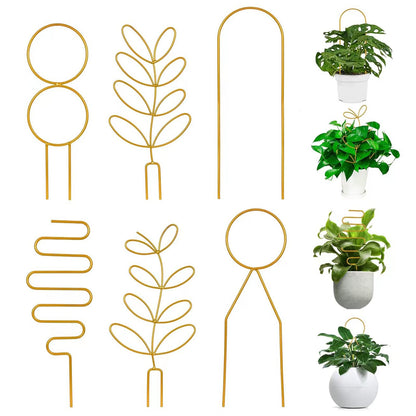 Trellis for Potted Plant,Metal Wire Stake for Climbing Plants Indoor Houseplant Lover,Trellis for Garden Potted Plant,Hoya,Pothos,Flower,Monstera-PLJ-009_CA