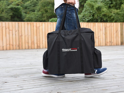 Royal Gourmet CB2101 Portable Grill Carry Bag, 600D Polyester Oxford Fabric Outdoor Tabletop Grill Griddle Carry Bag for Camping and Picnic, 20.28" L x 8.46" W x 18.11" H, Black