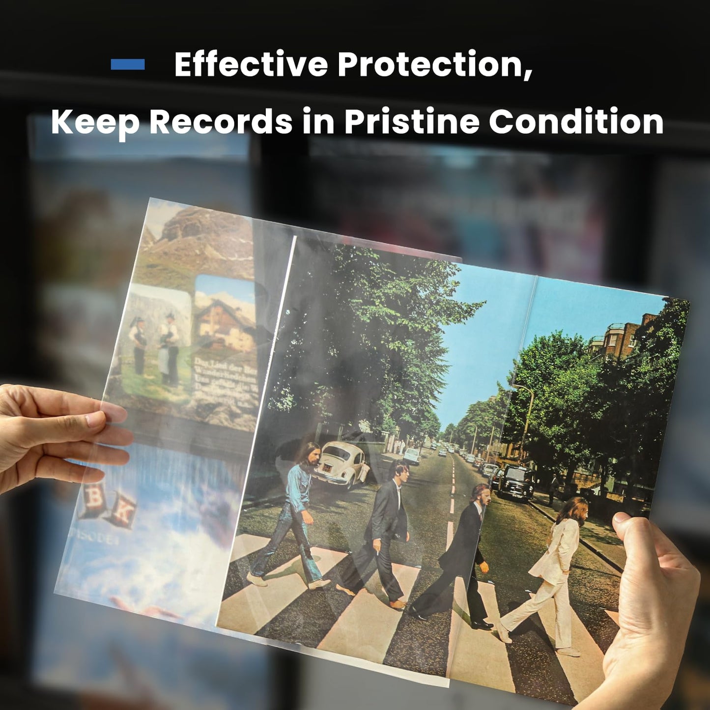 TAKMORK 12" LP Vinyl Record Protective Sleeves: 50 Crystal Clear & Durable 3 Mil Thick Outer Sleeves