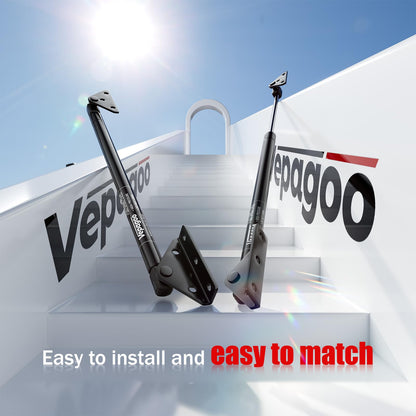 Vepagoo 10MM Ball Stud Brackets, Heavy Duty Gas Strut Mounting Bracket Kits Universal Fit Toolboxes, RV Doors, , Furniture & RV Doors, Marine Hatch, Black, Pack of 4 with Screws