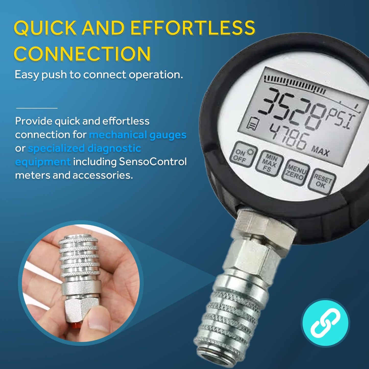 PD242 Series PD Steel Test Port and Diagnostic Equipment Quick Coupler with Female Pipe Thread, 1/8" Body Size, 1/4"-18 NPTF Thread Size, 2.12" Length