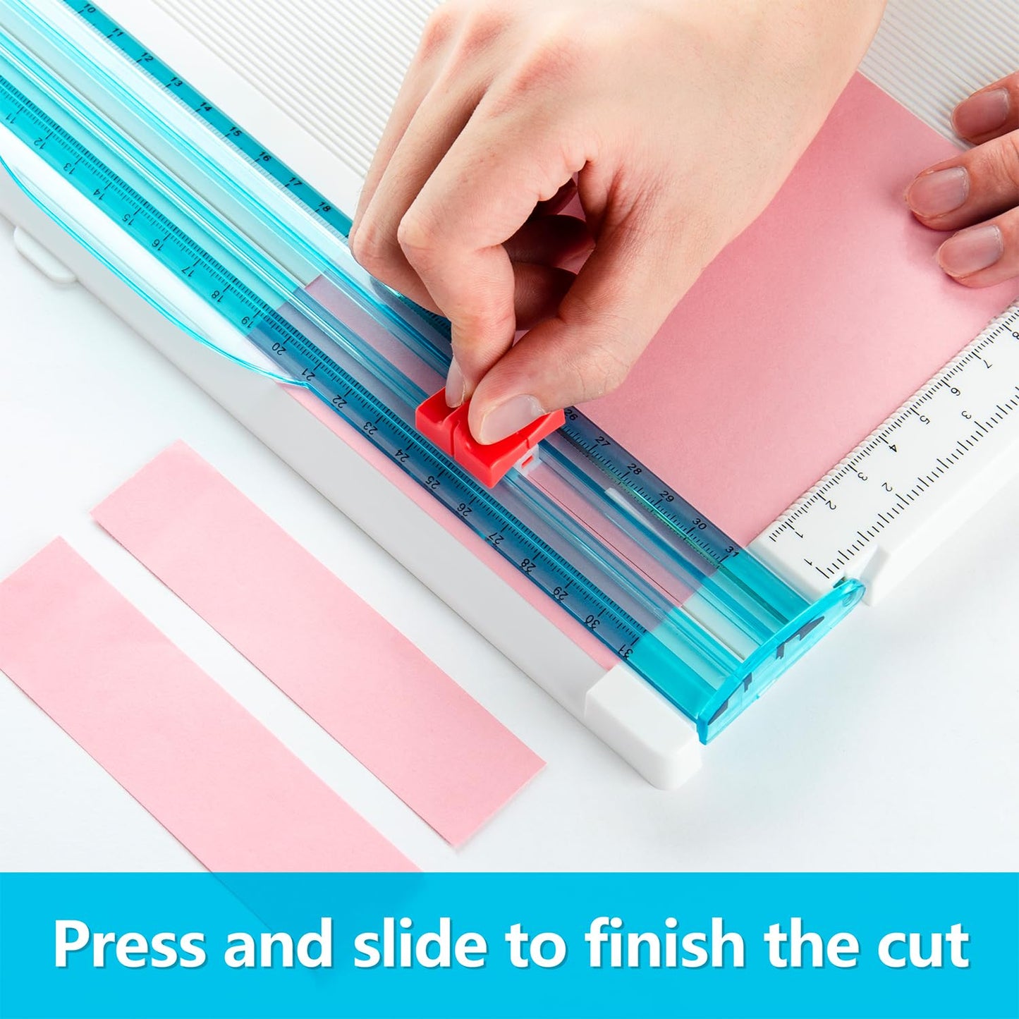 ArtAt 12"x12" Paper Trimmer & Scoring Board - Precise Cutting & Scoring Tool for DIY Crafts, Cards, Envelopes, Scrapbooking & More