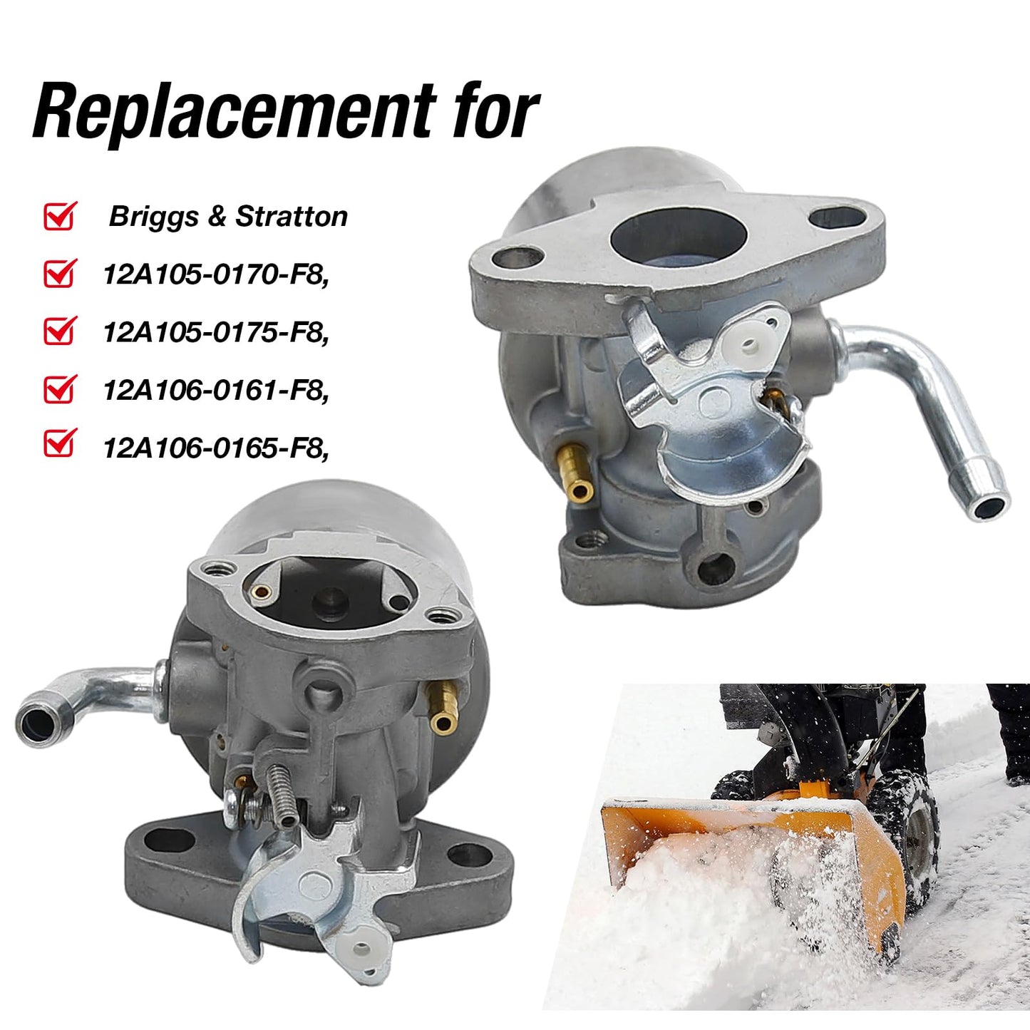 Vkinman 798917 Carburetor Carb Kit Replacement for BS 798917 695727 790558 791292 791953 794587